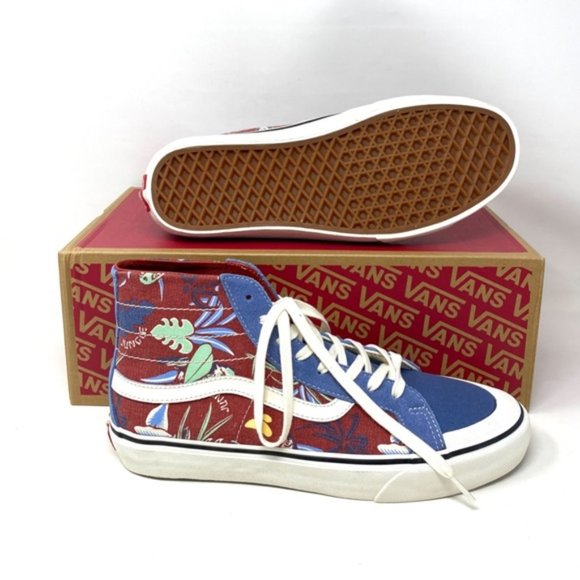 VANS Sk8-Hi 138 Decon Blue Beige Men’s Suede Canvas Sneakers Size VN0A4BX2B6R - Picture 6 of 10